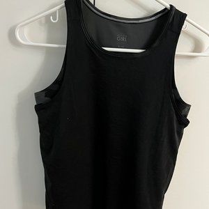 Athleta Girl Black Camo 2 Layer Layered Tank XL 14